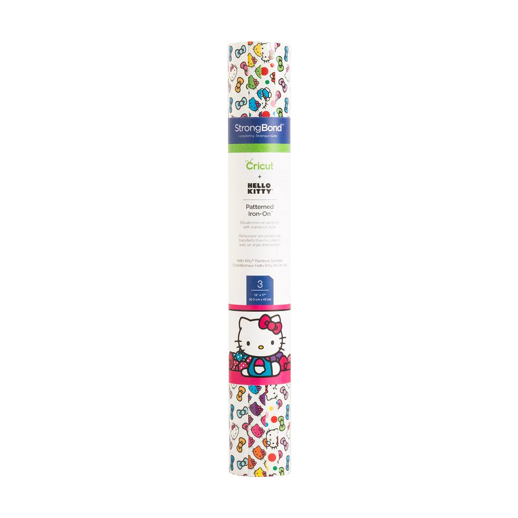 Purchase The Cricut Patterned Iron On Hello Kitty Rainbow